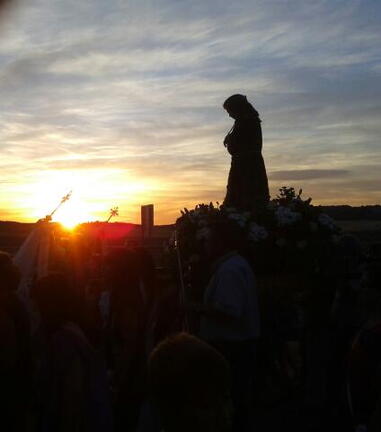 Puesta de Sol en la traida del Santo Niño