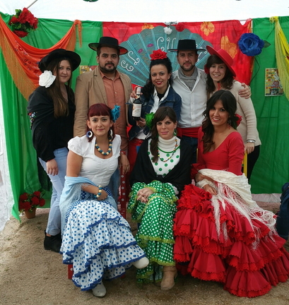 El Cuchi en la feria de Abril