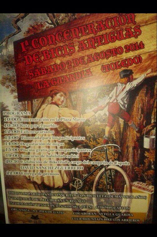 1ª concentración de bicis antiguas
