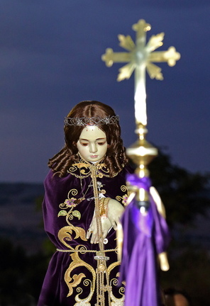 El Santo Niño a su llegada al pueblo. ( 7 de Septimbre de 2013)
