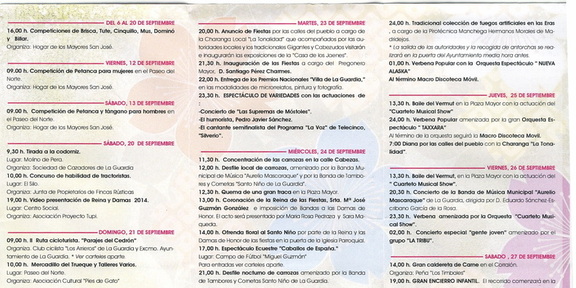 Programa de mano de fiestas 2014. 2/2