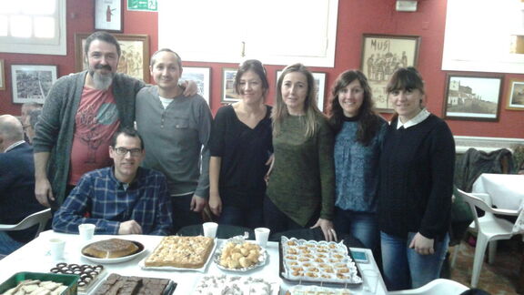 Posando con los postres