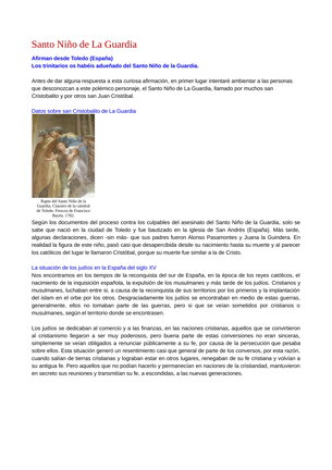Artículo sobre la relación entre los monjes trinitarios y el Santo Niño