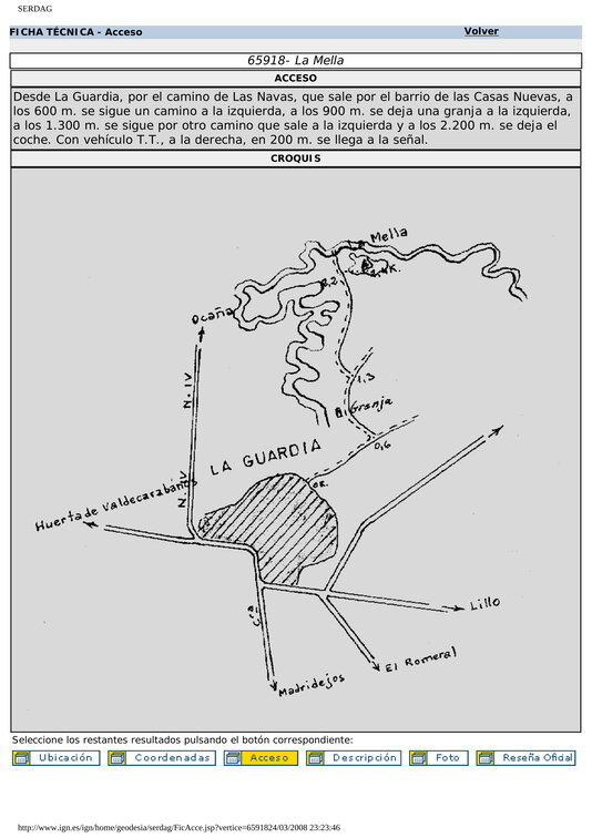 La Mella (Vértice Geodésico en La Guardia)