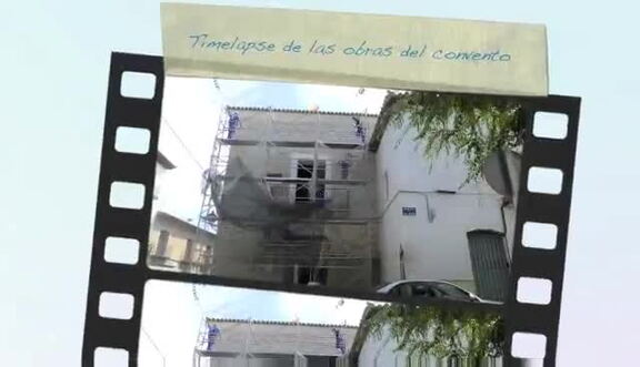 Timelapse de la rehabilitación del Convento como biblioteca. Vídeo acelerado x10. 29-08-2011