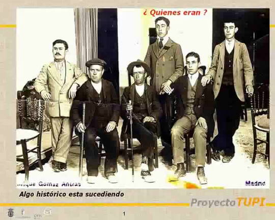 17 de Mayo de 2008. Presentación de Proyecto Tupi en el Centro Social de La Guardia. Agenda de la presentación