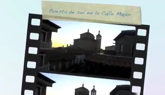 Timelapse de puesta de sol en la calle Mayor de 1 hora de duración comprimido en 5 minutos