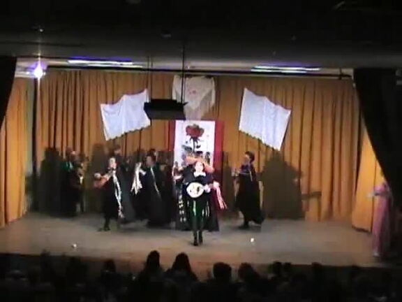 8 de Marzo de 2008. Final de la representación de la Parodia de la Zarzuela realizada en el marco de los actos de la Semana de la Mujer (3-9 Marzo de 2008)