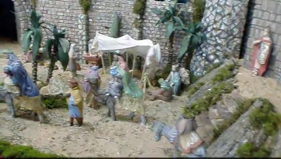 El Belén del Hogar de los Mayores de la Navidad 2010