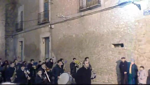 SS.MM. los Reyes Magos de Oriente camino de la Iglesia. 5-1-2011