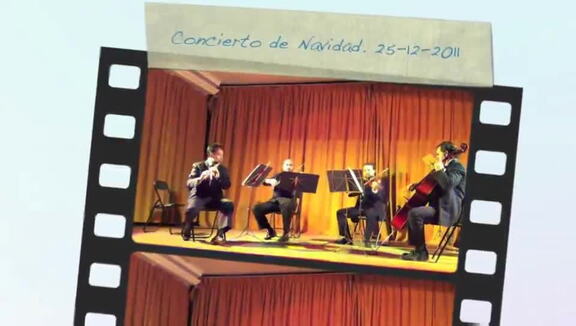 Concierto de Navidad interpretado por el grupo de cuerda Delphin Alard. 25-12-2011