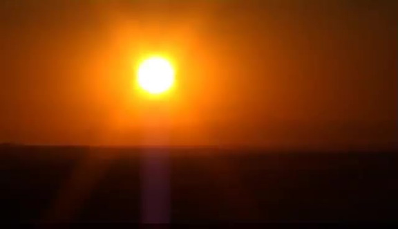 27 de Julio de 2008. Puesta de sol a cámara rápida en el Paseo del Norte