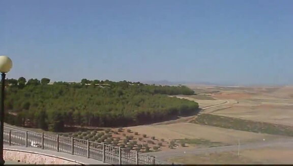 Vista panorámica en vídeo de alta definición del valle del Cedrón desde la punta del Cerro