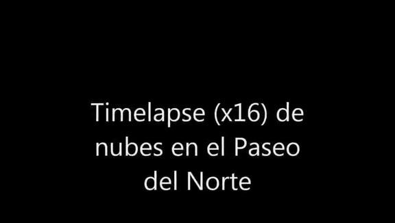 Timelapse x16 de movimiento de nubes en el cerro. 17-5-2013
