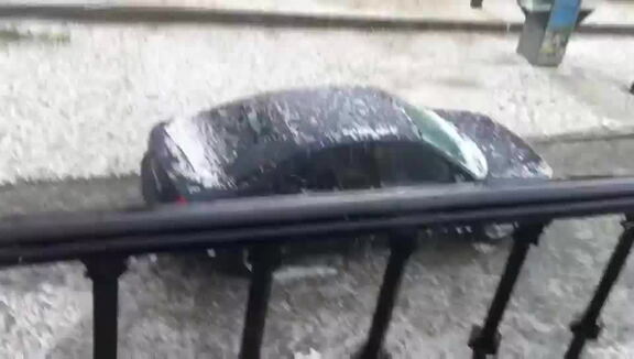 Espectacular granizada en La Guardia. 20-11-2011