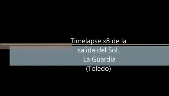 Timelapse de salida de sol desde las Vertederas
