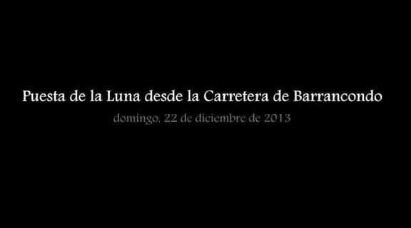 Puesta de la luna