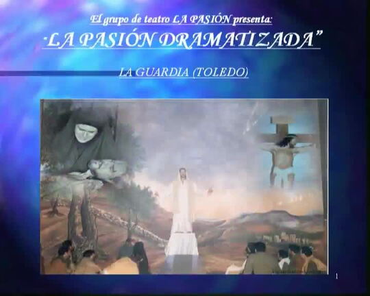 Presentación publicitaria del Grupo Teatral La Pasión
