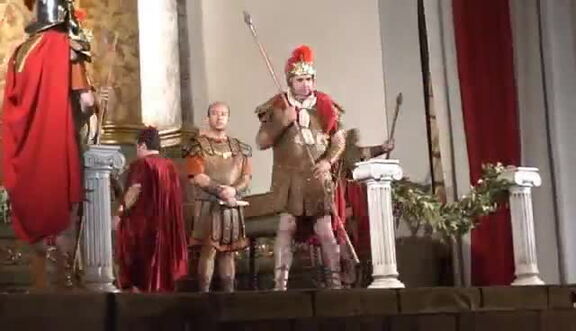 15 de Marzo de 2008. Representación de la Pasión Dramatizada por parte de actores guardiolos en la Iglesia Parroquial