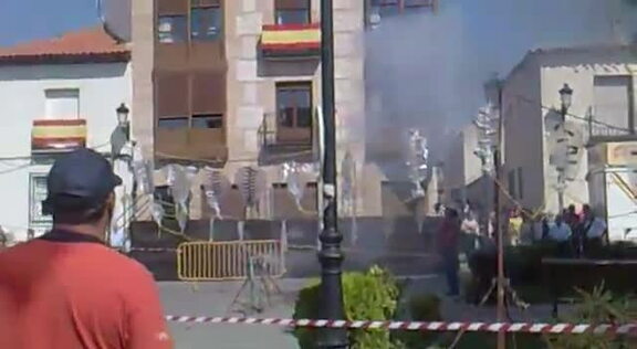 24 de Septiembre de 2009. La mascletá en la Plaza