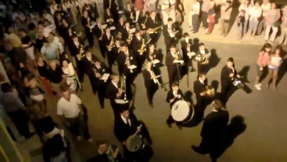 Procesión del Santo Niño a su paso por la Glorieta. 1-9-2012