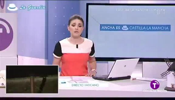 Los toros de fuego en el programa de RTVCM Ancha es Castilla la Mancha en La Guardia