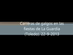 Carrera de galgos en las fiestas 2013 en la Carretera de Villatobas, Km 3