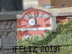 ¡Feliz 2013 a todos y a ver si algún año empezamos a celebrar las 12 uvas en alguno de estos 2 relojes...!