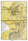 Mapa de La Guardia de siglo XVII, realizado por un cura, describía los planos de la canalización del agua desde La Fuenta larga hasta el pueblo.