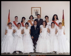 Reina, damas y mantenedores de los años 1990 y 1991