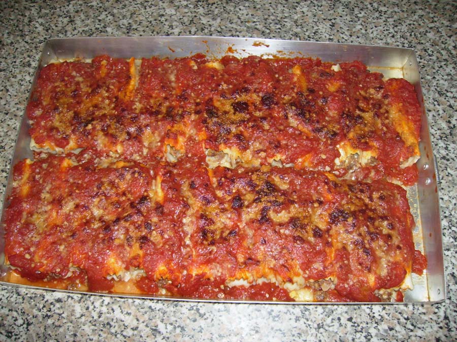 Canelones de carne