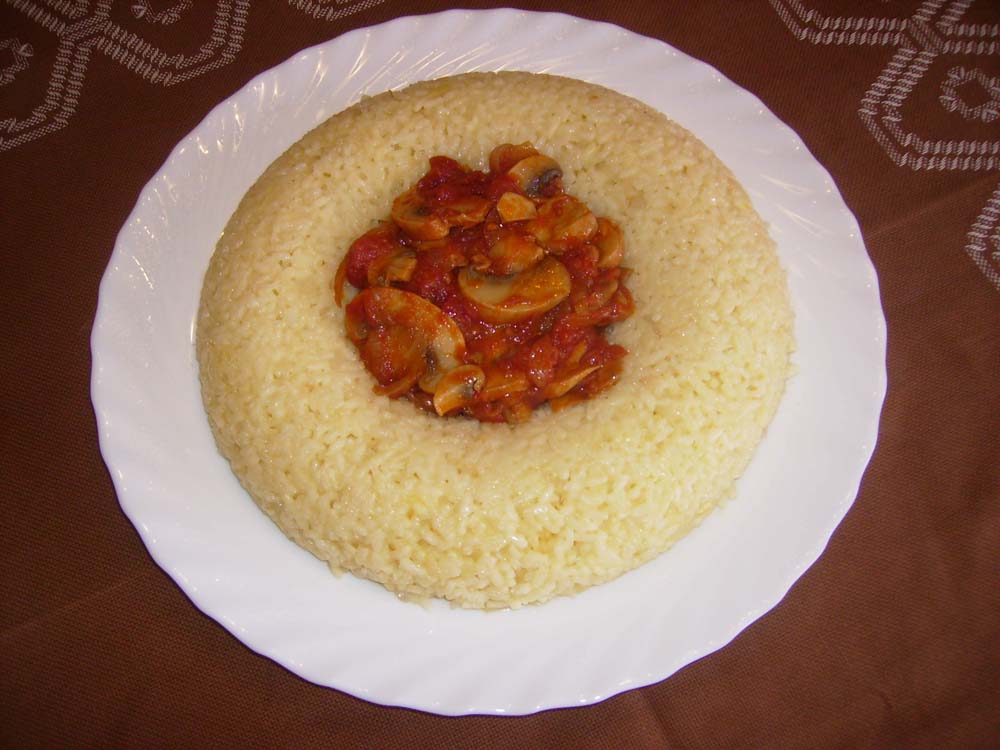 Arroz con champiñones