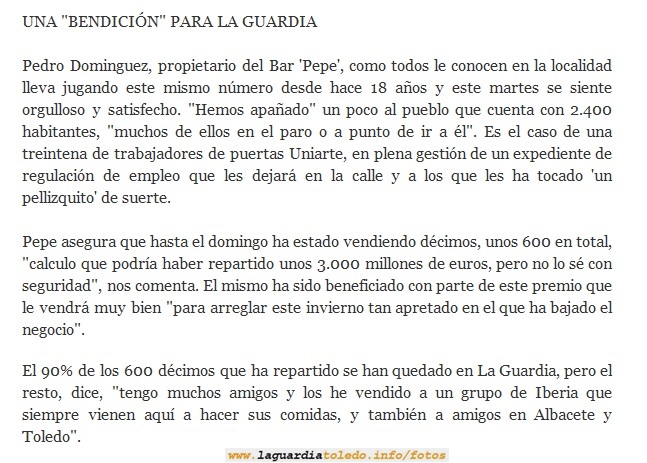 51.972, un quinto premio vendido en La Guardia