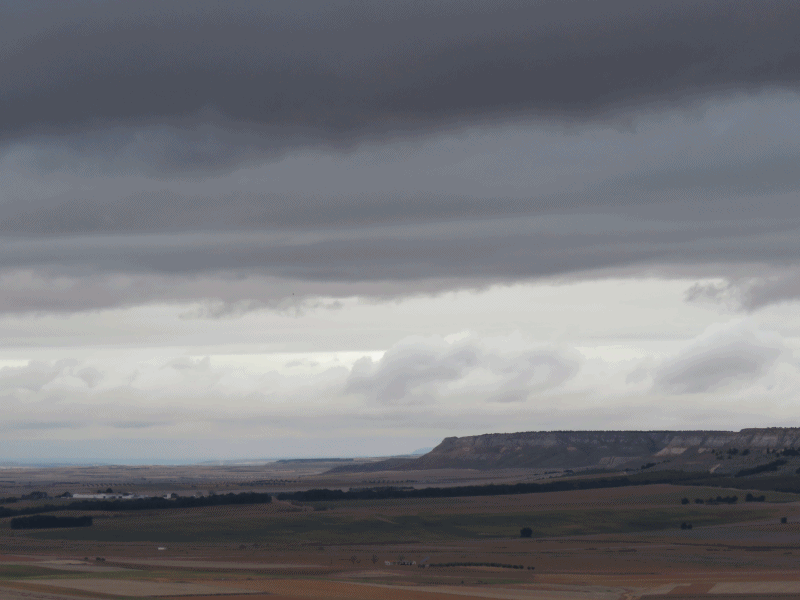 Nubes desde el paseo del Norte en la Nochevieja de 2015