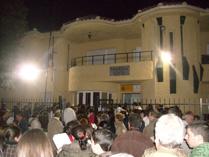 1 de Mayo de 2009, Mayos a La Guardia Civil