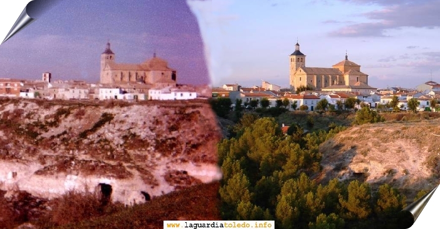 Fotocomposición artística de Mario Fernández para apreciar las diferencias de 2 fotos realizadas con 30 años de diferencia sobre el mismo paraje