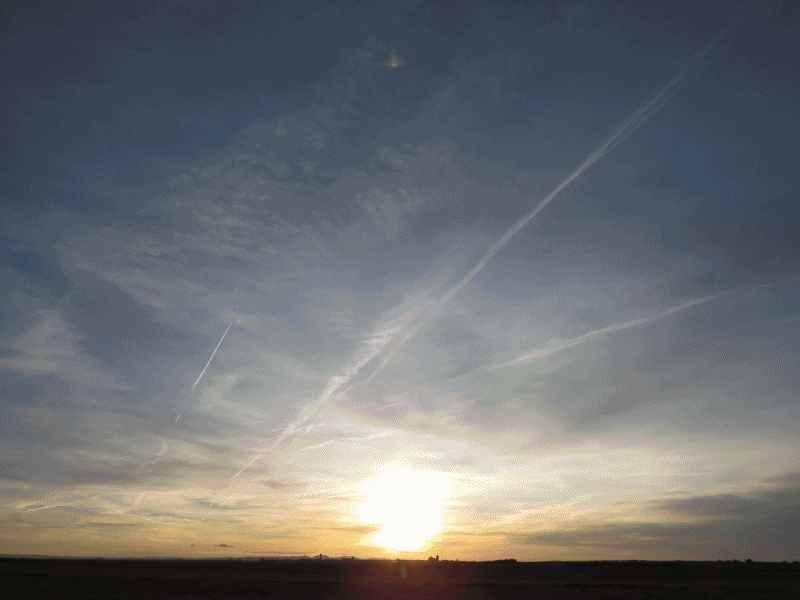 Puesta de sol desde Camino las Navas. 7-2-2015