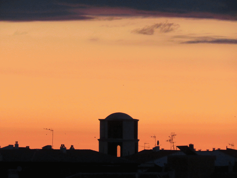 Amanecer desde las Vertederas el día de San Isidro de 2016