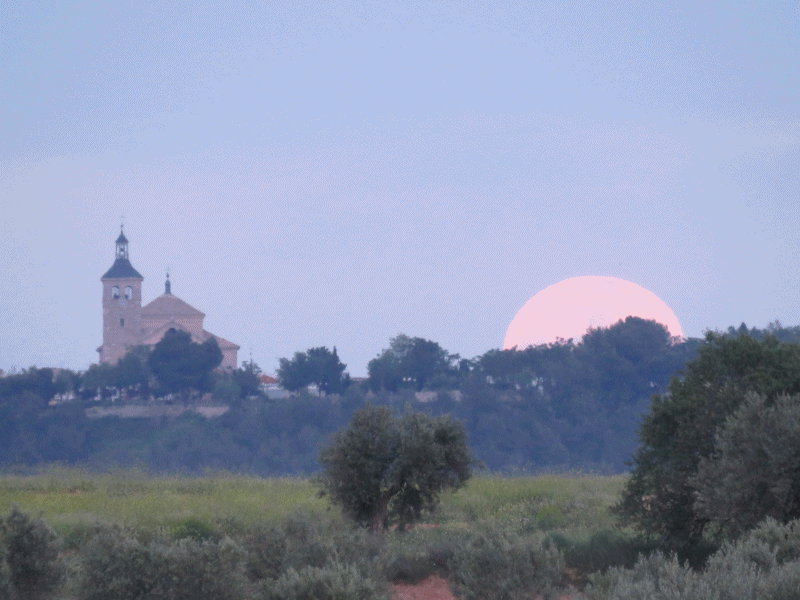 Salida de la luna azul de mayo de 2016