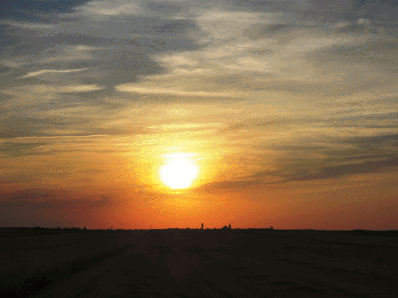 Puesta de sol desde camino Carahorma. 11-9-2016