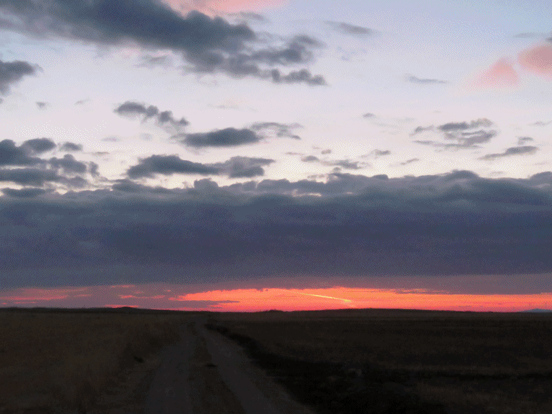 Salida del sol por Camino Carahorma. 16-10-2016