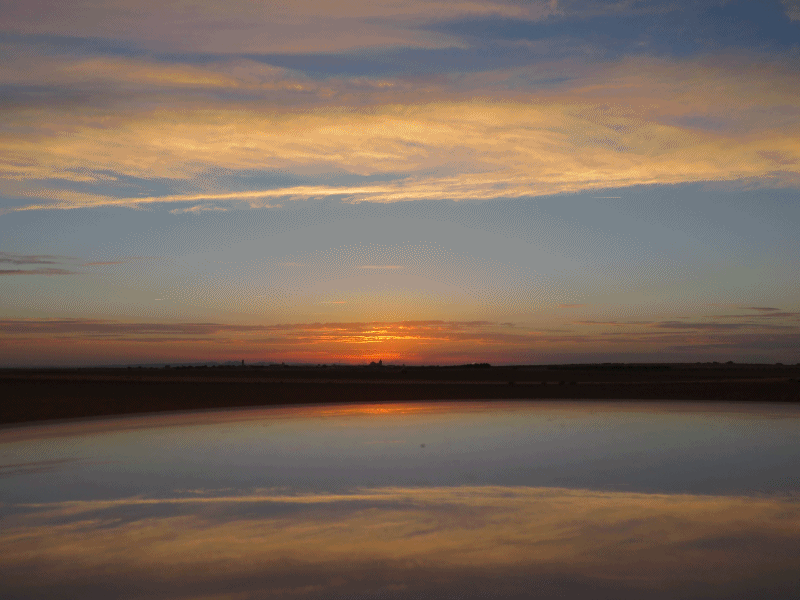 Puesta de sol desde la carretera de Villatobas 1-11-2016
