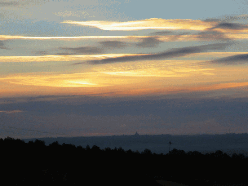 Último amanecer de 2017 desde los cerros de la Dehesa Monreal