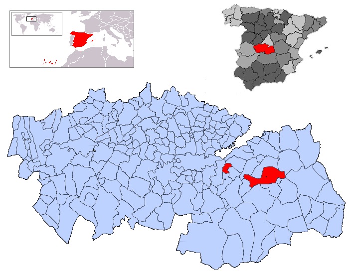 Ubicación del término municipal de La Guardia en el contexto internacional, extraído de la Wikipedia