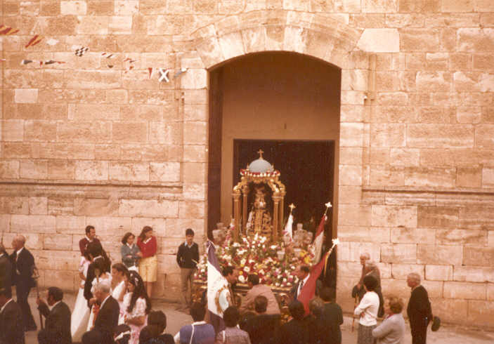 Salida del Santo Niño Septiembre de 1981