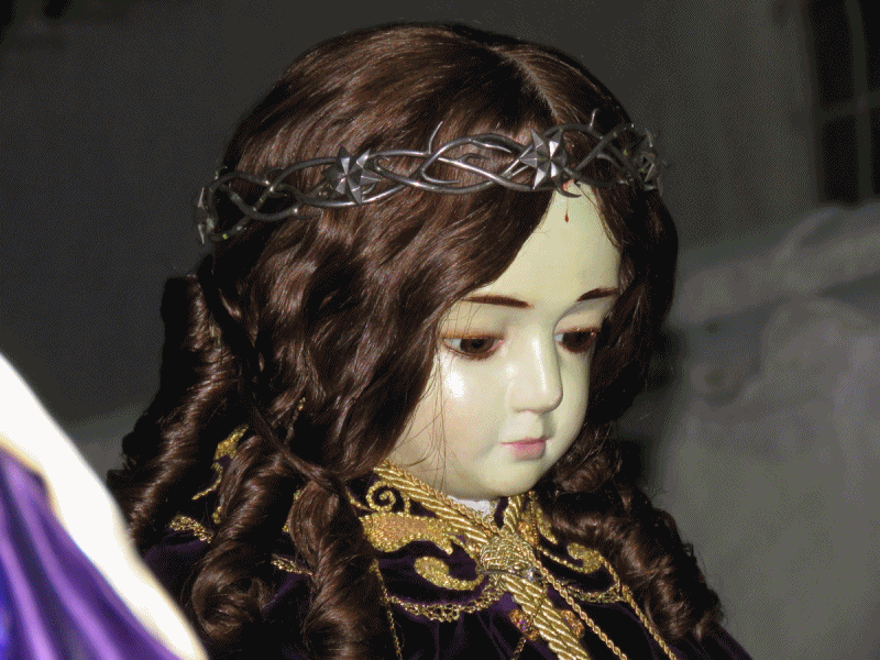 El Santo Niño en la Crucera a su llegada al pueblo. 2-9-2017