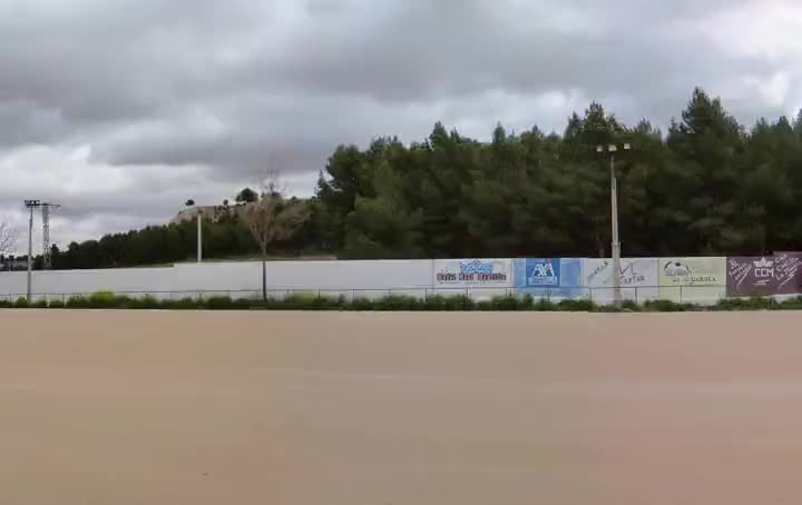Panorámica de 360º del campo de fútbol de La Guardia (Toledo). 27-03-2011