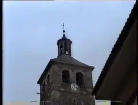 1990. Obras en el chapitel de la Iglesia Parroquial