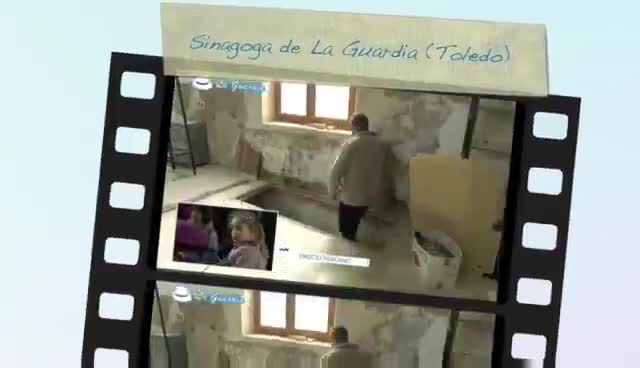 Fernando Guzmán Nuño explicando en el programa Ancha es Castilla la Mancha la historia de la sinagoga de la Ermita de Jesús