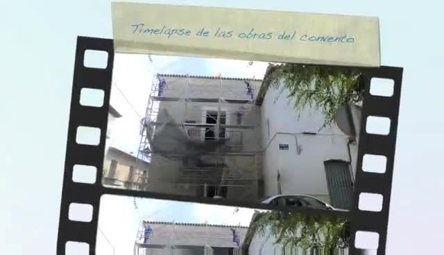 Timelapse de la rehabilitación del Convento como biblioteca. Vídeo acelerado x10. 29-08-2011